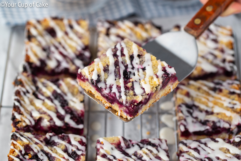 AMAZING Blueberry Cobbler Bars