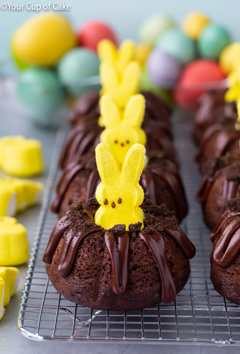 SO CUTE for Easter! Bunny Bundt Cakes