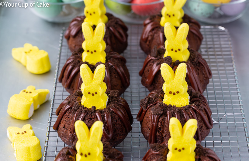 Easy Bunny Bundt Cakes for Easter