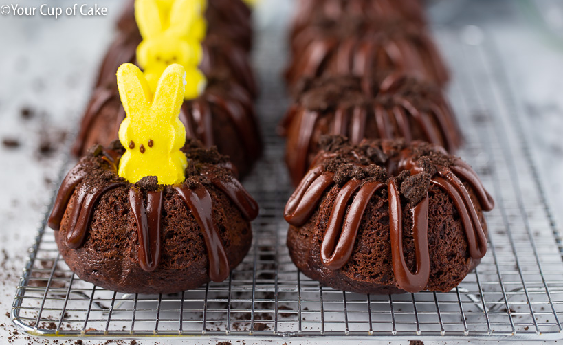Easy Easter Cake Recipe using PEEPS Bunny Bundt Cakes