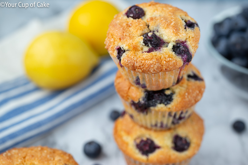 How to make Easy Lemon Blueberry Muffins