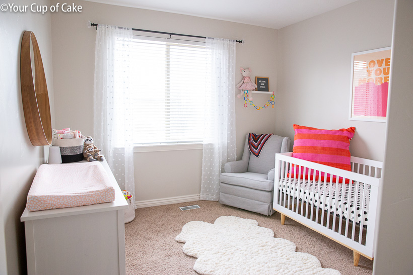 How to decorate a nursery on a budget! 