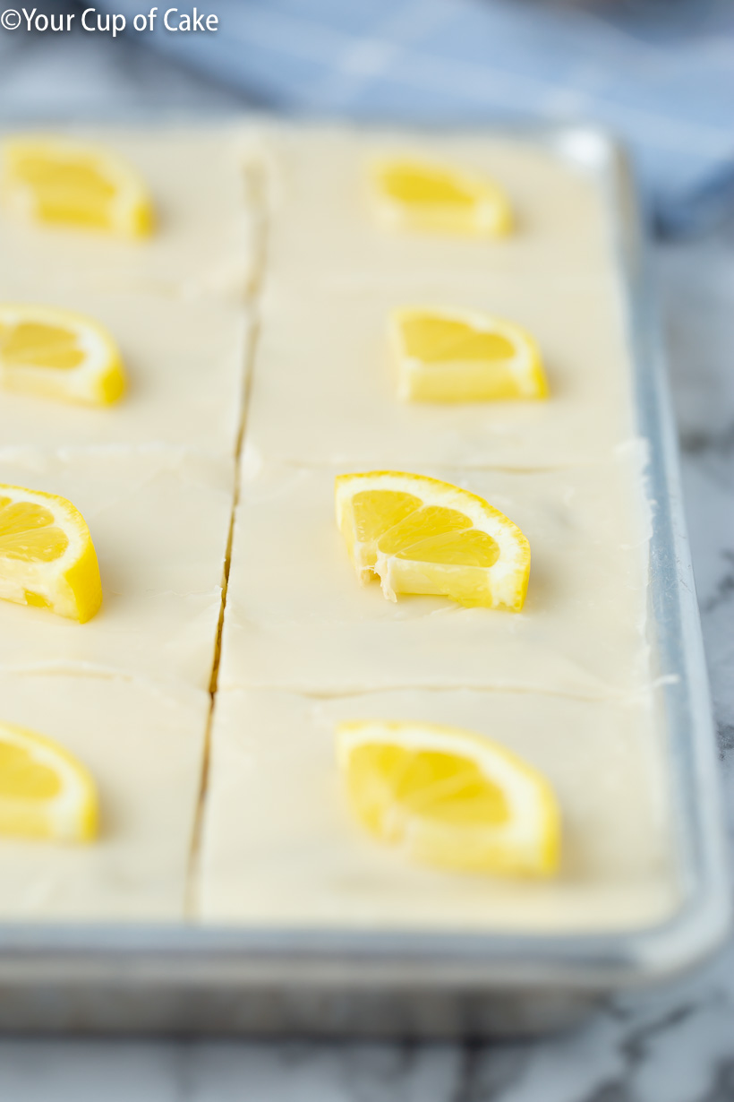 AMAZING Lemon Poppy Seed Sheet Cake