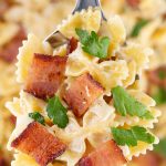 Easy One Pot Bacon Alfredo Pasta