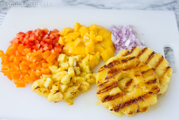 How to make Pineapple Mango Bruschetta