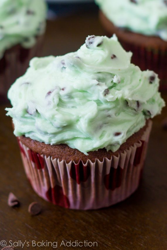 Mint Chocolate Chip Frosting from heaven! LOVE this recipe!