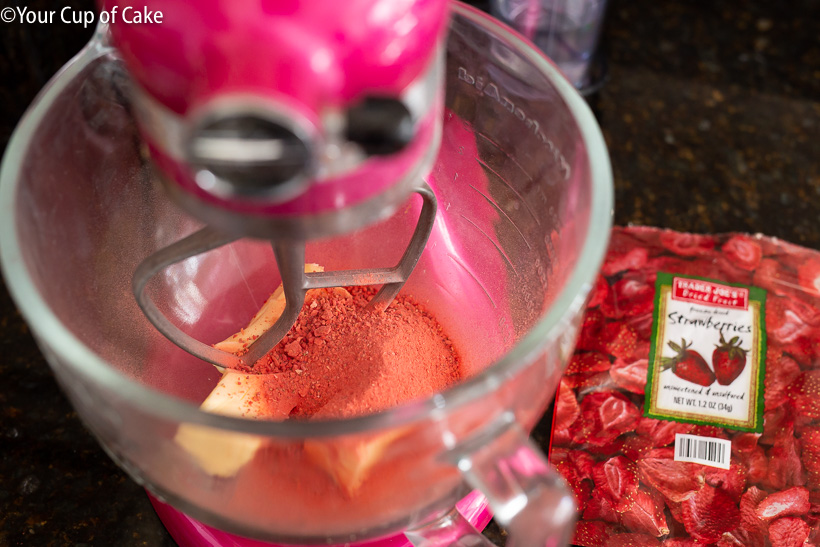 THE BEST Strawberry Frosting Ever.
