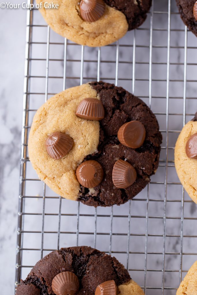 LOVE these! Ultimate Chocolate Peanut Butter Cookies