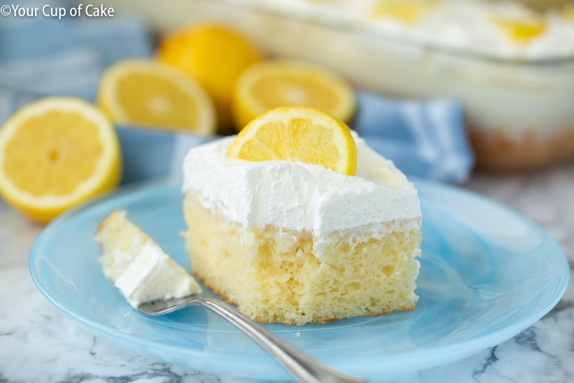 THE BEST Lemon Poke Cake recipe