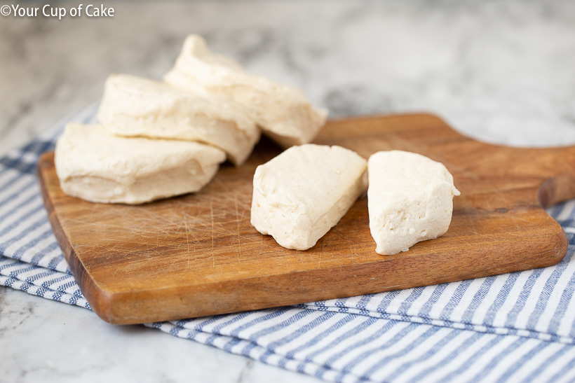 How to make garlic knots from Grands buttermilk biscuits