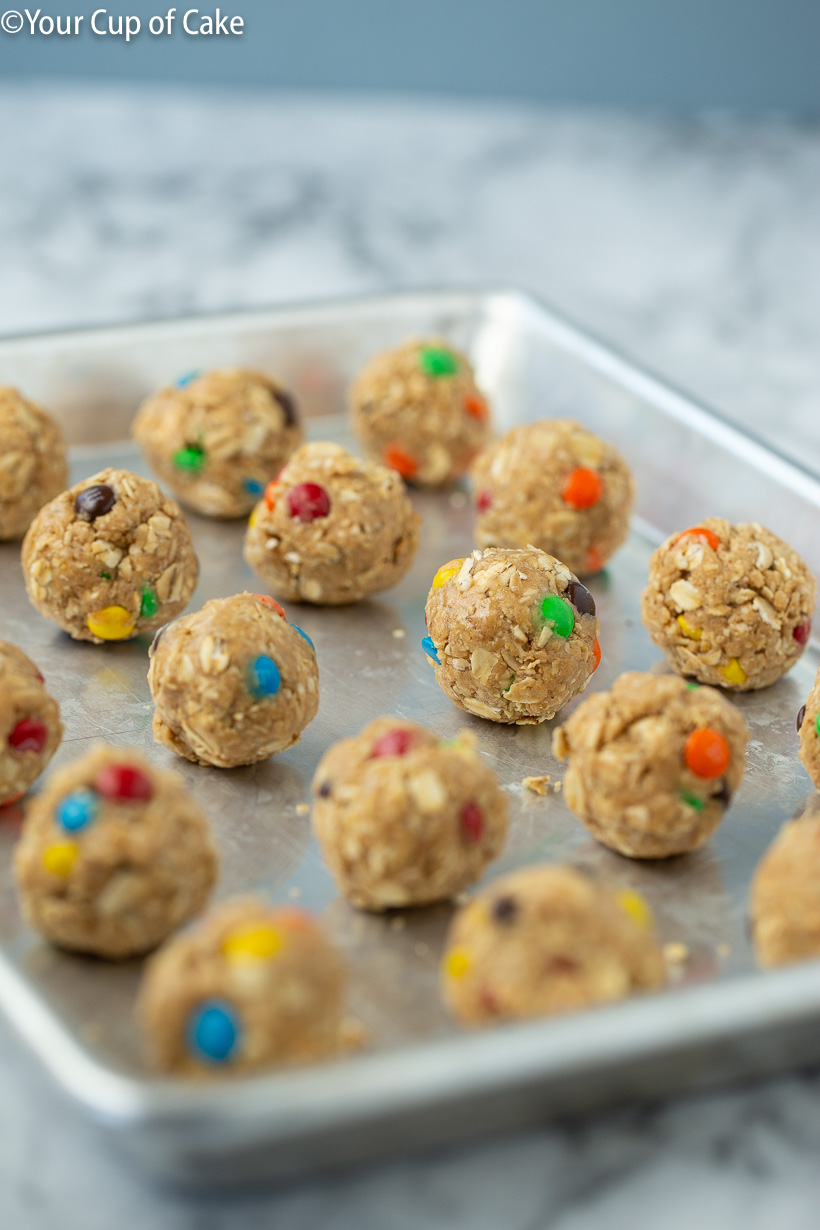 Recipe for the best protein bites Monster Cookie Protein Bites