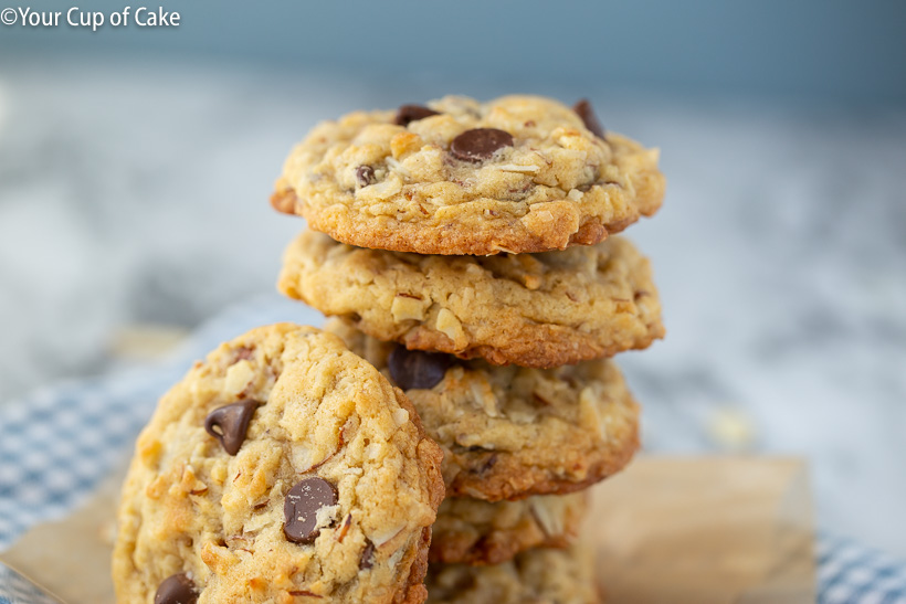 Chewy Almond Joy Cookies