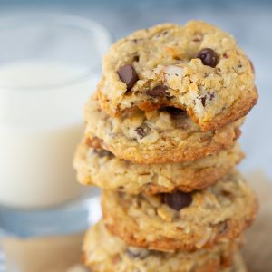LOVE these Almond Joy Cookies with coconut and chocolate chips!