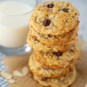 Almond Joy Cookies with chocolate chips and coconut, yum!