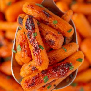 LOVE this recipe for The Best Honey Glazed Roasted Carrots