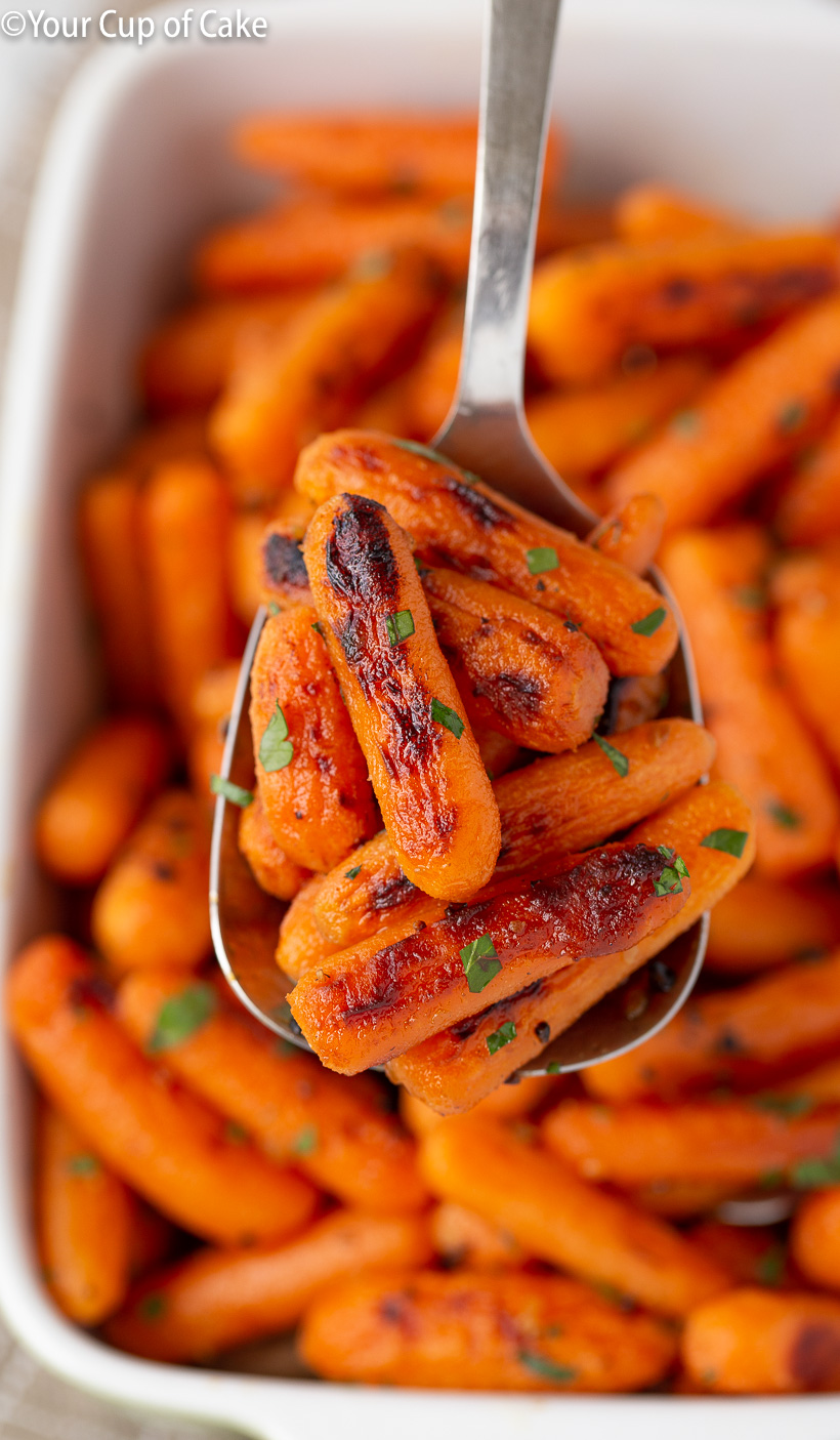 My kids LOVE this quick and easy side dish! The Best Honey Glazed Roasted Carrots