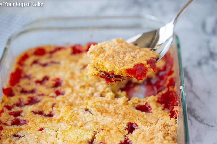 Easy summer dessert! Easy Cherry Dump Cake