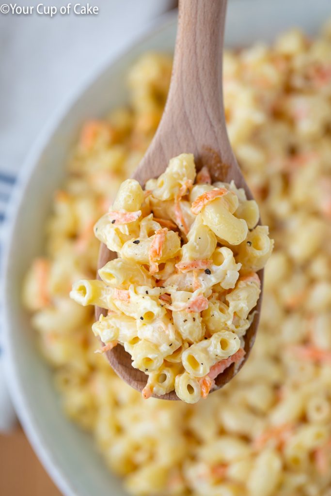 My family LOVES this all year long! World's Best Hawaiian Macaroni Salad