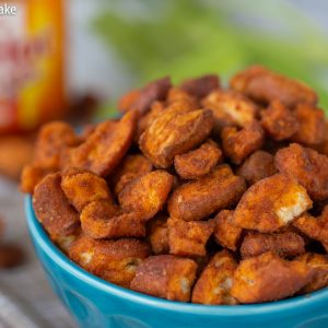 YUM! These Buffalo Pretzel Pieces are SO good!