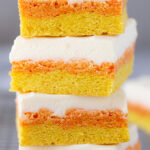 Candy Corn Sugar Cookie Bars