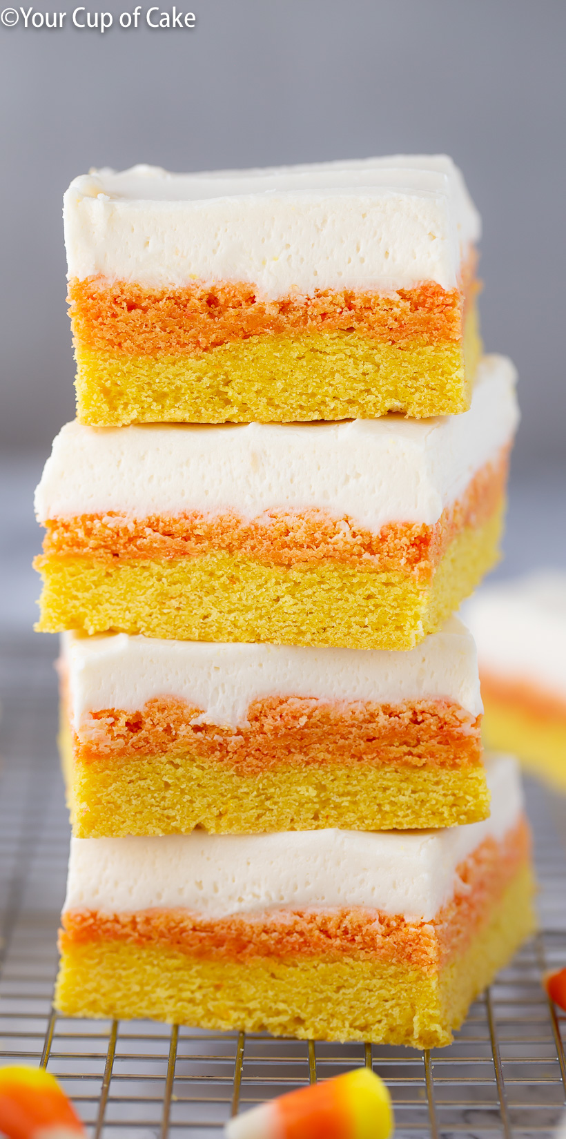 I'm IN LOVE with this recipe. THE BEST Candy Corn Sugar Cookie Bars