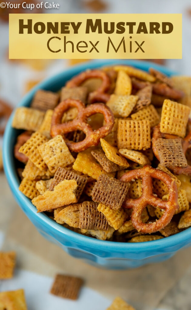 Me encanta esta mezcla de miel y mostaza Chex. Es adictivo!