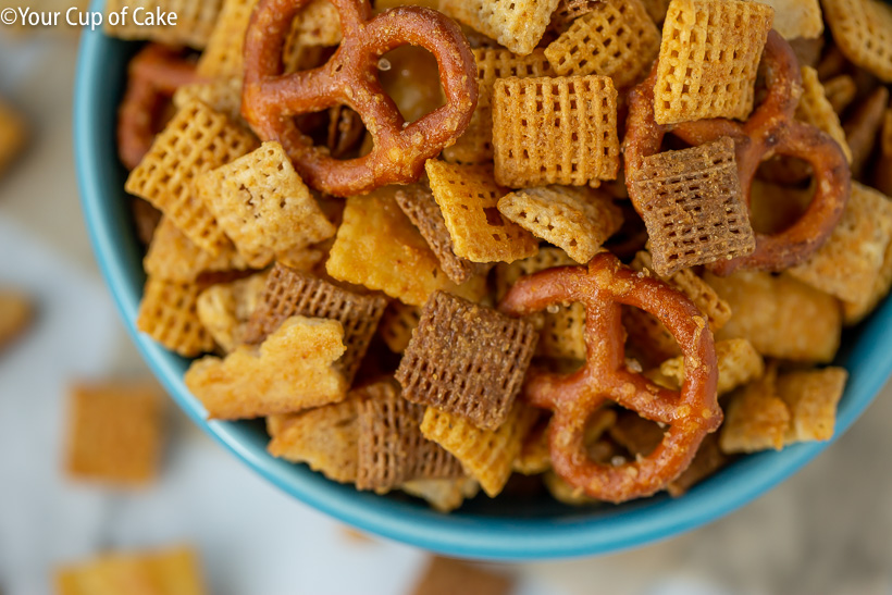 AMAZING Chex Mix is easy to make