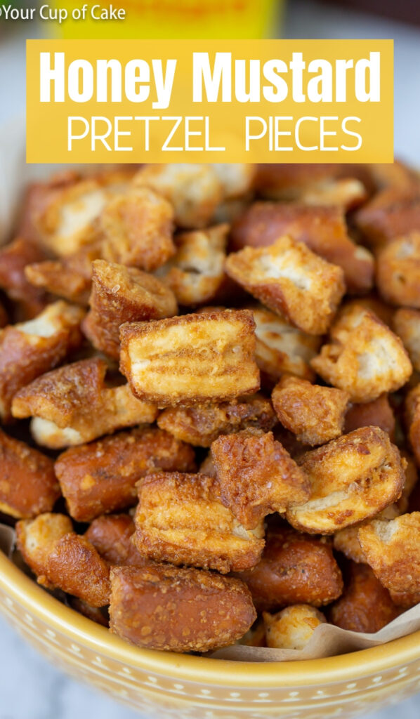 Ces morceaux sont TELLEMENT bons ! Morceaux de bretzels à la moutarde au miel
