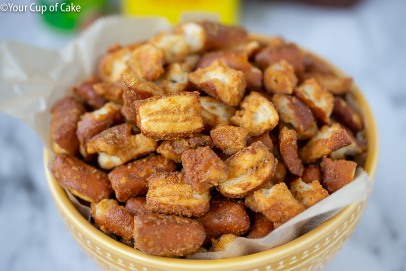 Honey Mustard Pretzels are the best snack!