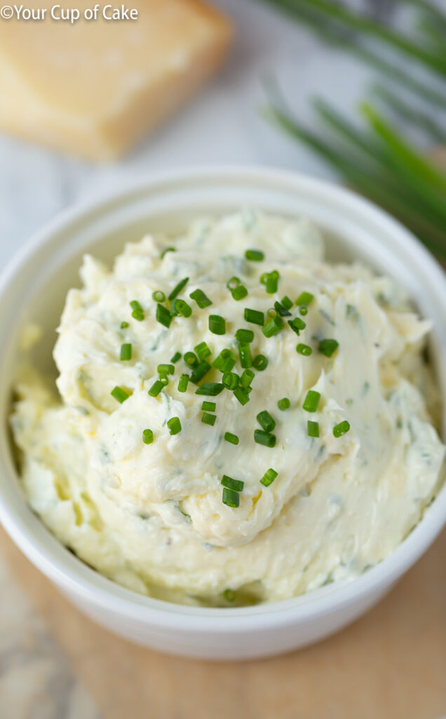 The BEST Parmesan Chive Butter - Your Cup of Cake