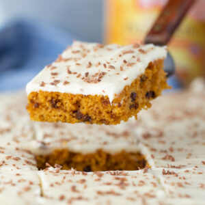 I make this Pumpkin Chocolate Chip Sheet Cake EVERY YEAR! It's SO good!