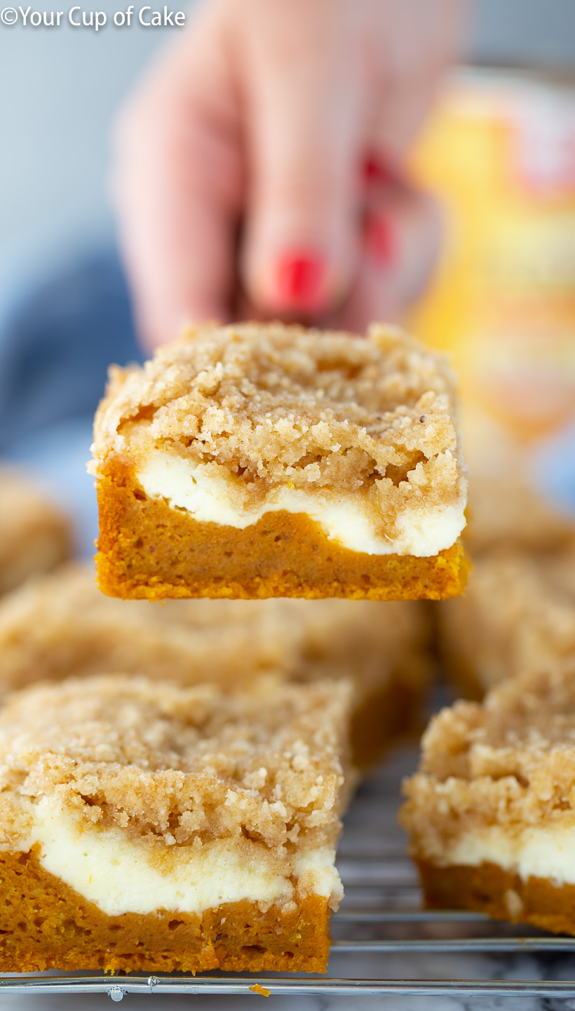 LOVE this Pumpkin Cream Cheese Crumb Cake! It's like a pumpkin coffee cake!