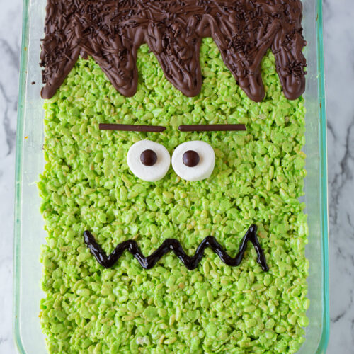 Big Frankenstein Rice Krispie Treat Your Cup Of Cake