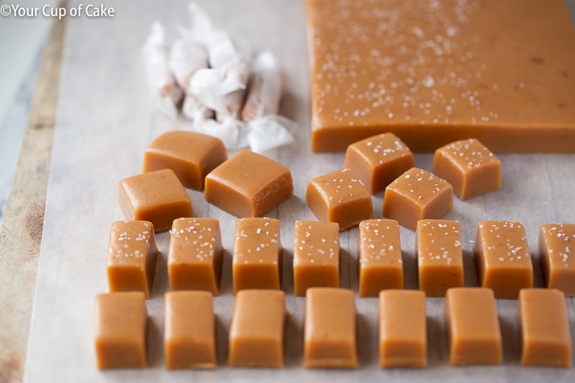 Soft, buttery homemade caramels for Christmas