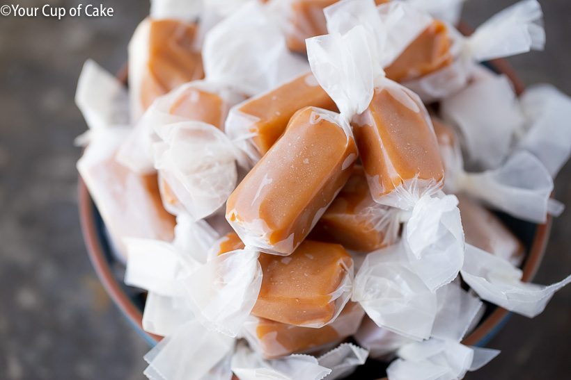 Easy homemade caramels for Christmas