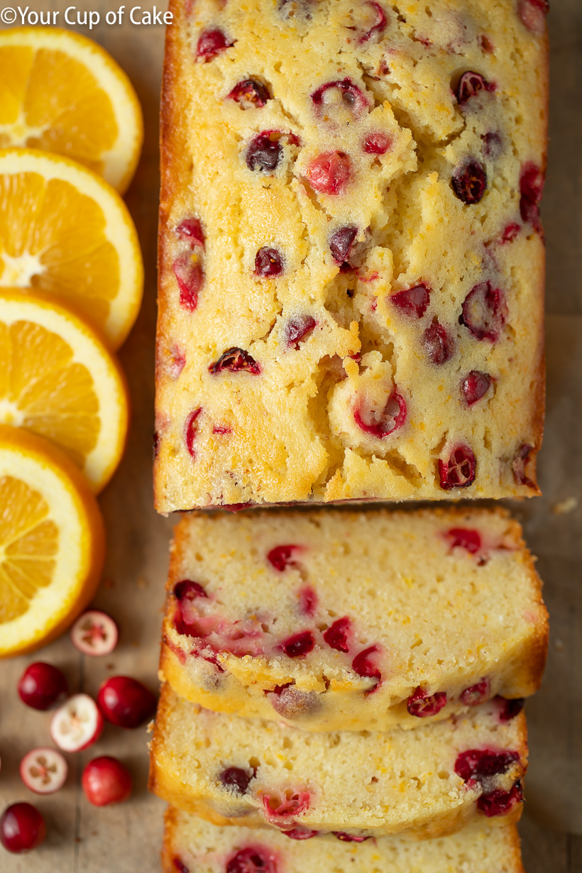Easy Orange Cranberry Bread - Your Cup of Cake