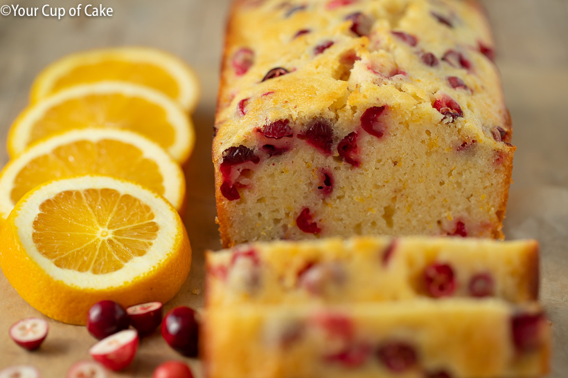 AMA esta receta de pan fácil de arándanos y naranja para Navidad