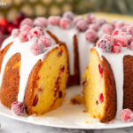 Pineapple Cranberry Bundt Cake for Christmas