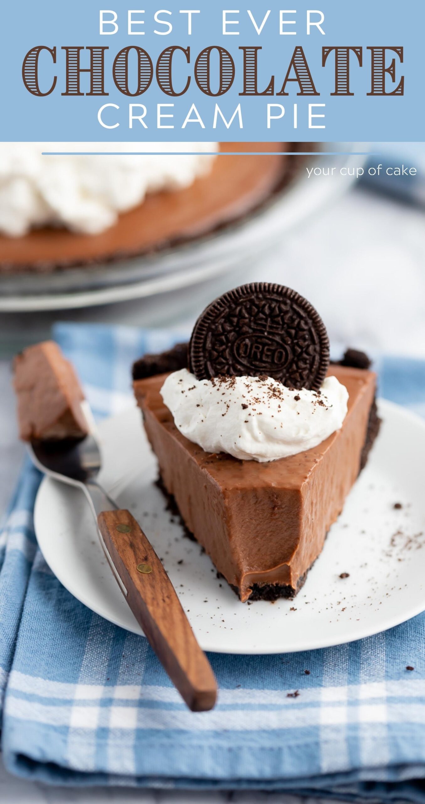 WOW. The search is over THIS is the best Chocolate Cream Pie! My family keeps asking me to make this again and again!