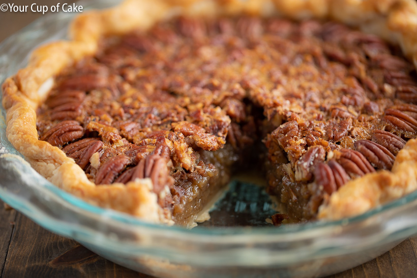Perfect Pecan Pie for Thanksgiving made with brown butter